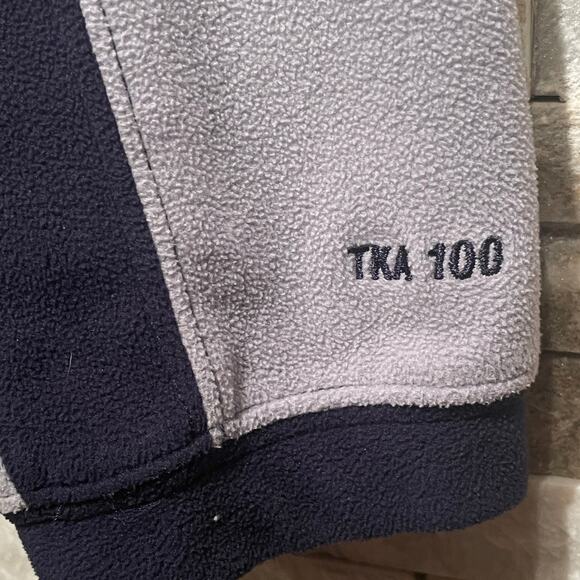 The North Face Men’s M TKA 100 Fleece Pullover | Navy Gray, Quarter Zip Light - Picture 7 of 8